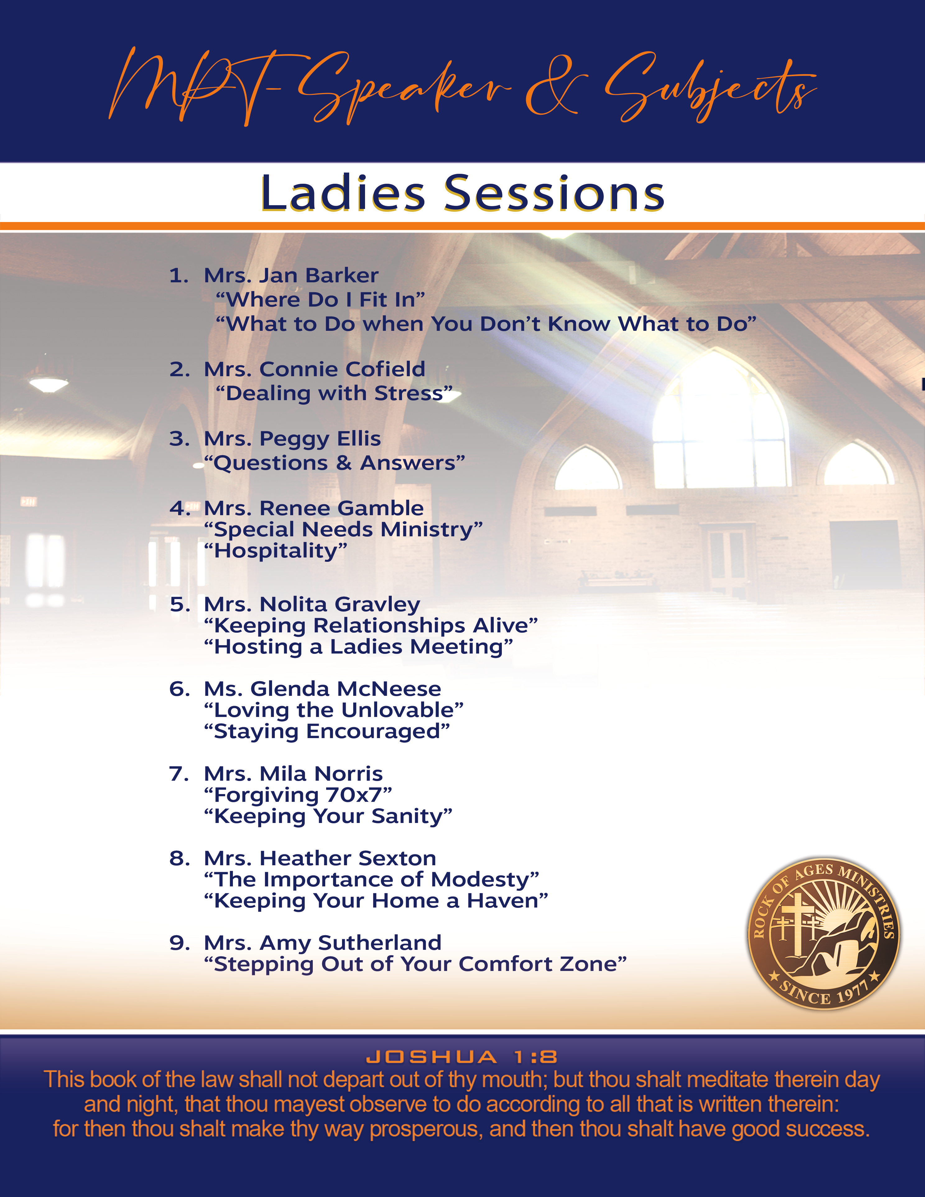 MPT 2025 Ladies Sessions